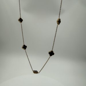 Le Collier "Trèfle Onyx"